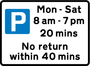 Mon - Sat 8am - 7pm 20 mins No return within 40 mins